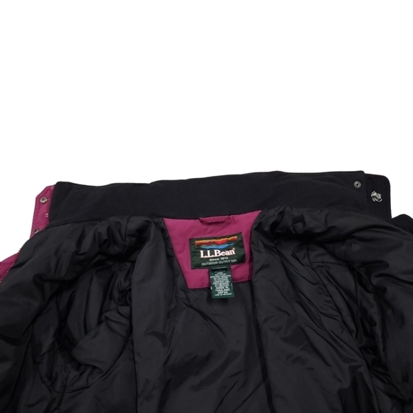 LL Bean Womens Hooded Winter Jacket Thinsulate Lite Loft Insulation MediumPurple - Picture 7 of 16